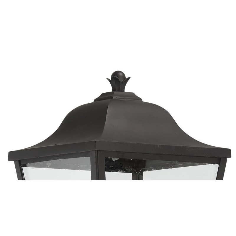 Tête de lanterne câblée noire Mastic, H 21,50 po x l 10 po x P 10 po