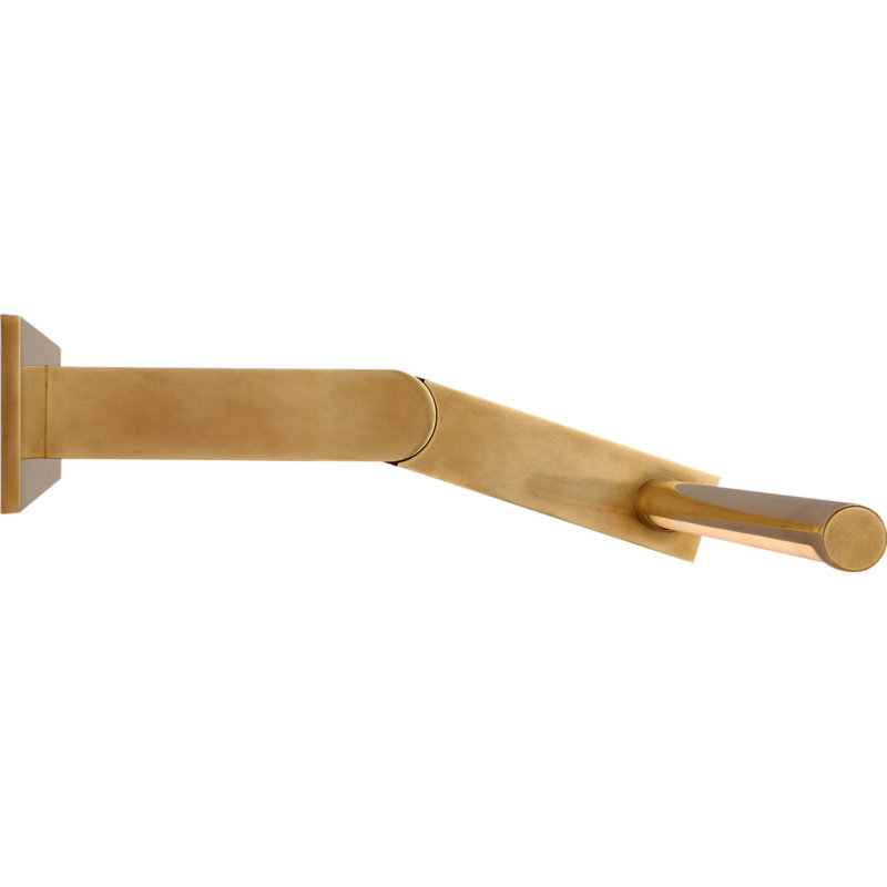 Axis Pivoting Library Light, 3" H x 31.5" W x 13.25" D, Antique-Burnished Brass