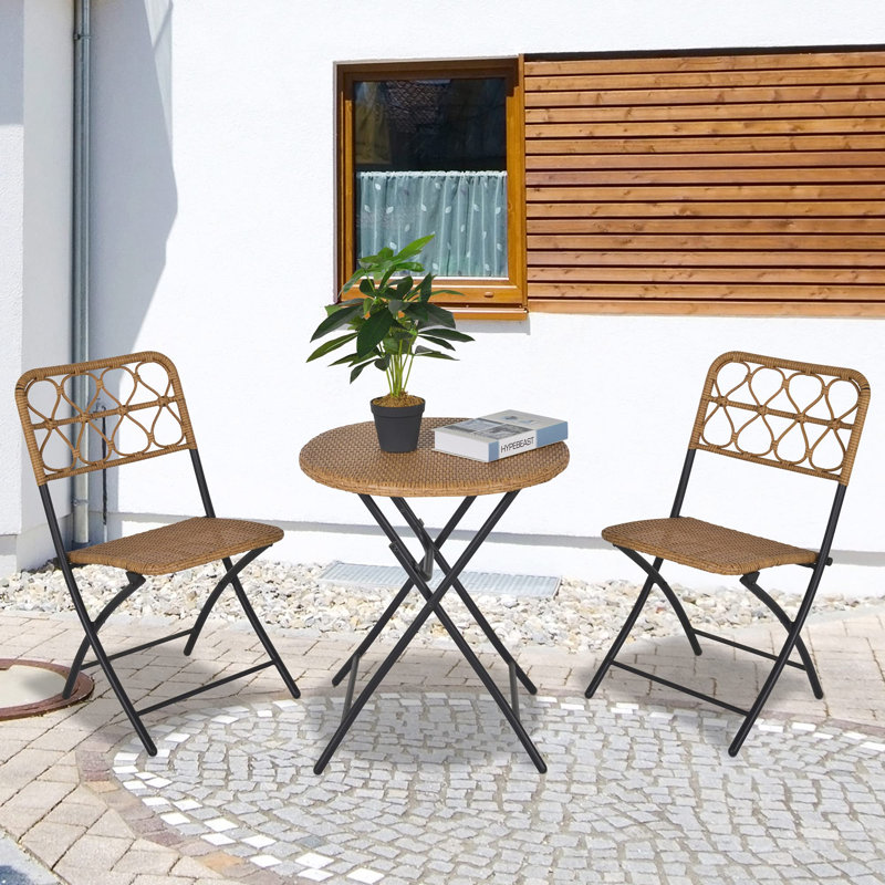 Allo 2 - Person Patio Dining Set with Round Table
