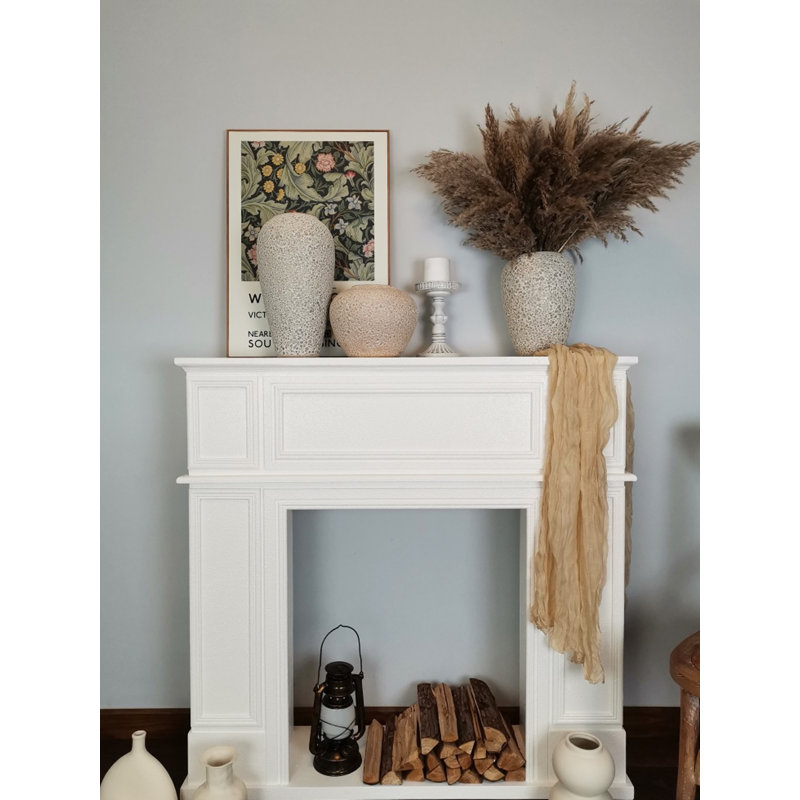 Tablette décorative française rétro, Blanc, H 39,37 po x l 39,37 po x P 10,63 po