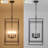 5 - Light Dimmable Lantern Square/Rectangle Chandelier-413200685