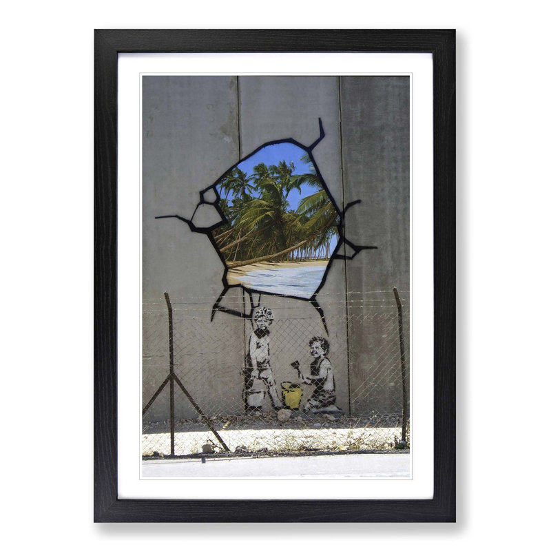 Banksy - Single Picture Frame Print, Black