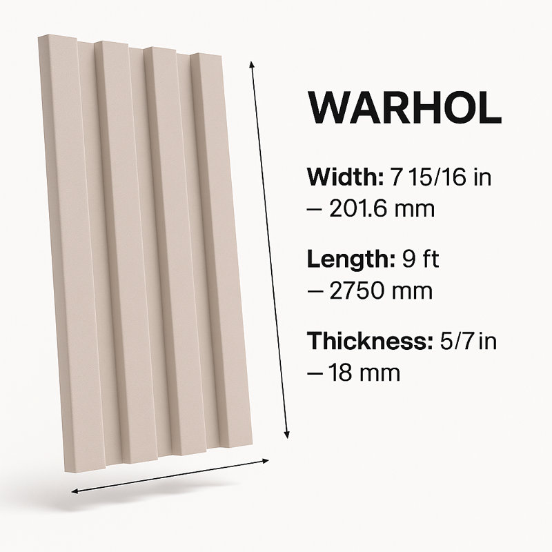 Panneau décoratif Dekowall Warhol 23 pi2 (ensemble de 4), Beige