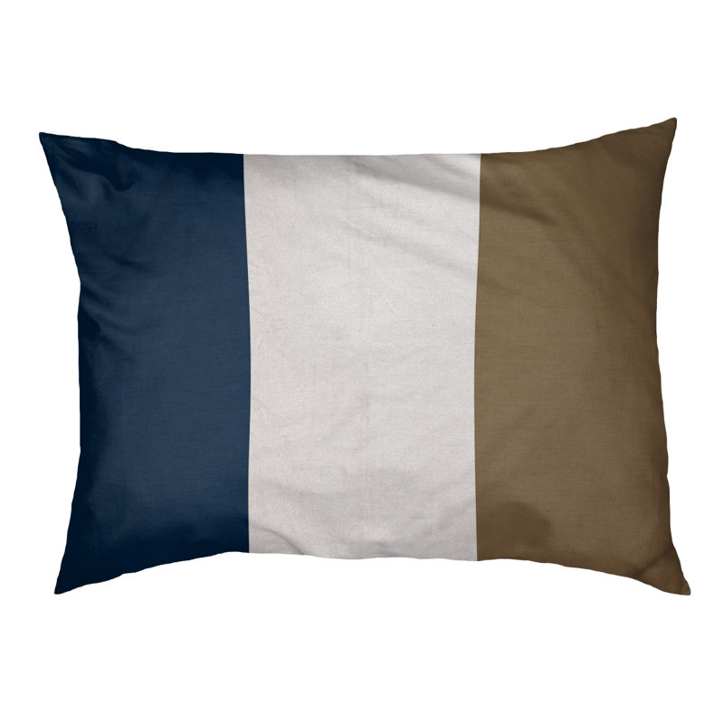Coussin stylisé à rayures pour équipes de football, L 40 po x l 30 po, Noir