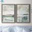 Summer Teal I - ensemble de 2 peintures sur toile encadrées-1457511624-1457511631