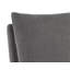 Chaise d'appoint rembourrée gris foncé Hordville