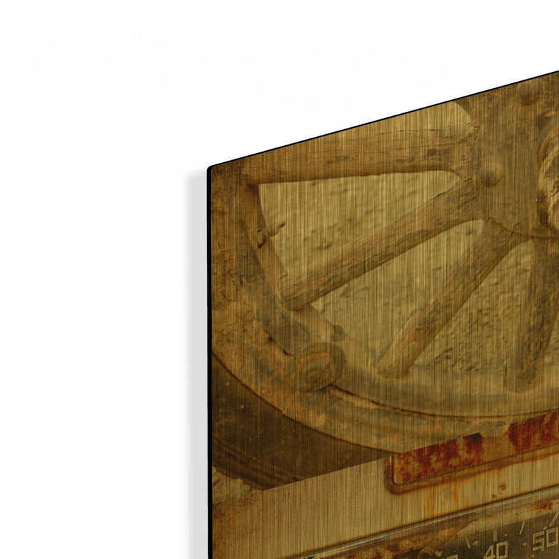 « Pièces vintage » de Jessica Rogers, tableau mural en métal doré, 122 x 61 cm, 48 po x 24 po