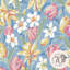 Laura Ashley Tulips China Blue Removable Wallpaper