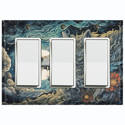 3 - Gang Rocker Standard Wall Plate