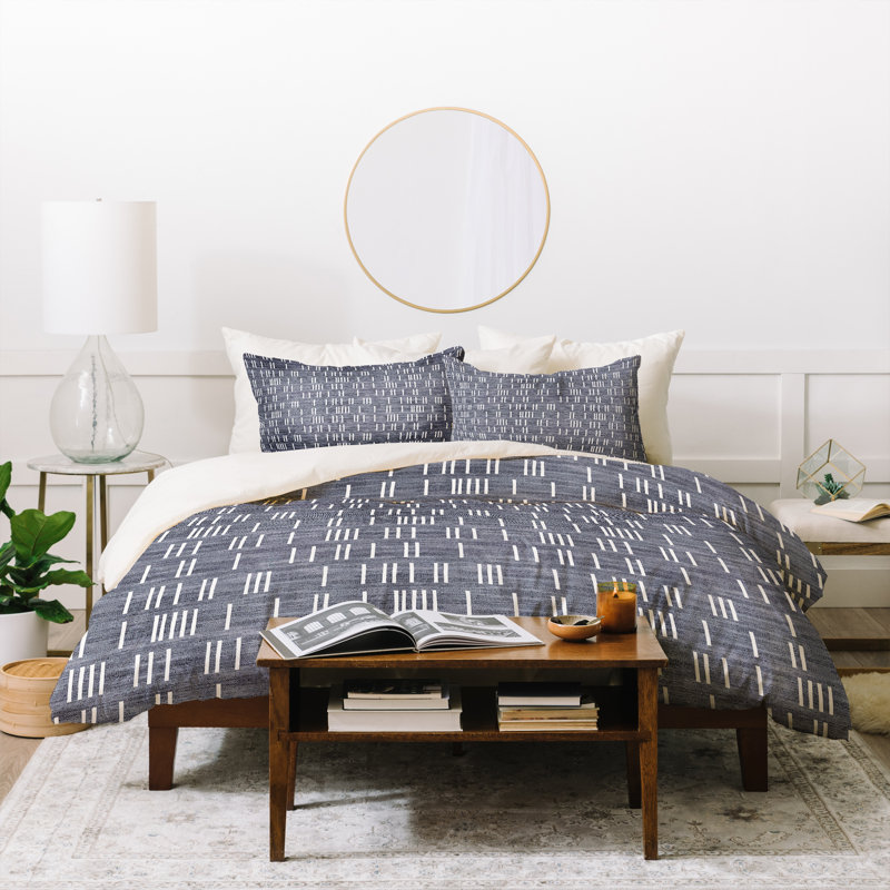Ensemble de housse de couette Zollinger, Housse de couette pour très grand lit et 2 très , Blanc