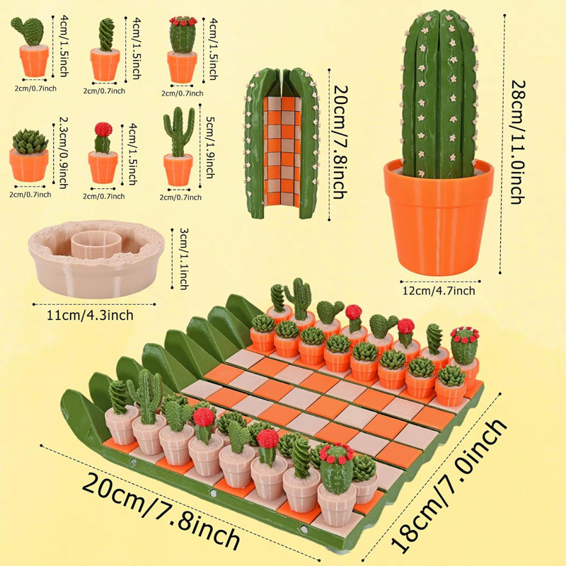 Jeu d'échecs Cactus Advanced Roll up Cactus