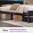 Tryston Queen Bed Frame With Led Lights & 2 Storage Drawers, Black-1925215924-1925215927