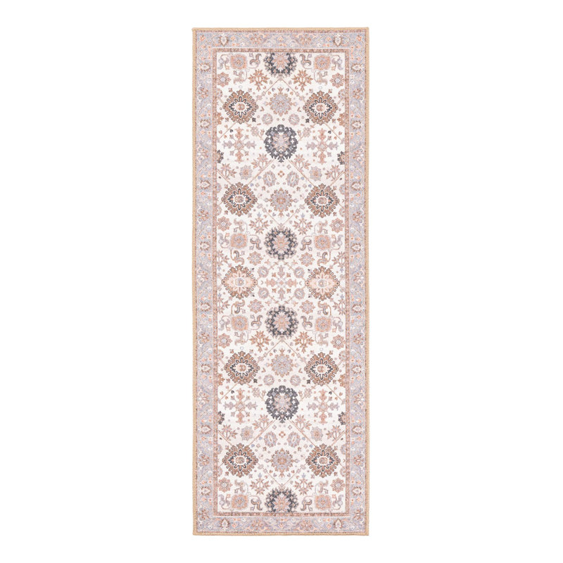 Memnune Performance Chenille Floral Indoor Rug, Runner 2' x 6'1"