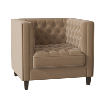 Fauteuil capitonné large de 36 po Jess