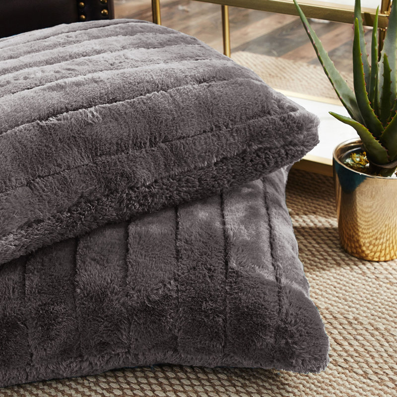 Housse de coussin Supermink, Gris argenté
