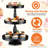 2 Pcs 3 Tier Round Metal Black Cupcake Stand, Tiered Pastry Display Tray for Baby Shower Wedding Birthday Party, Holds Cupcakes & Desserts