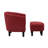 Anges Upholstered Barrel Chair with Ottoman-72831339