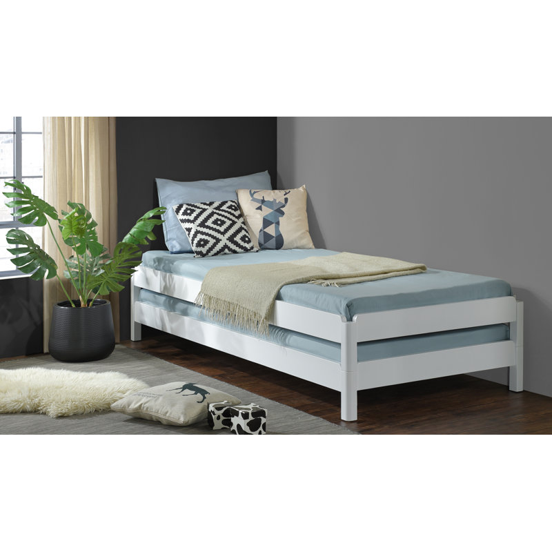 Crowborough Solid Wood Daybed with Trundle, No