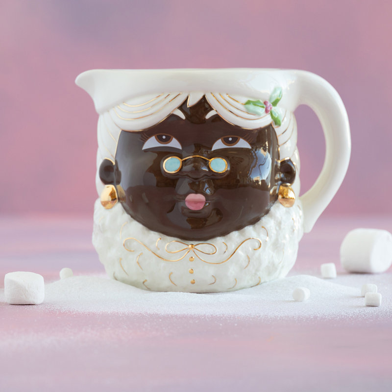 Carafe noire en céramique, 9,75 po