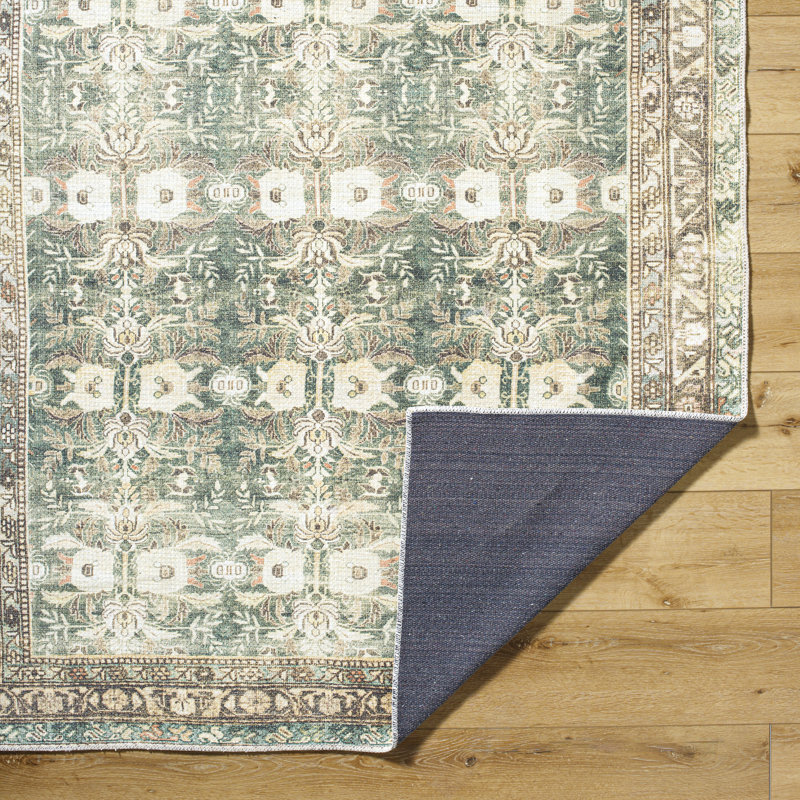Alburgh Washable Oriental Indoor Rug, Rectangle 7'10" x 10'2"