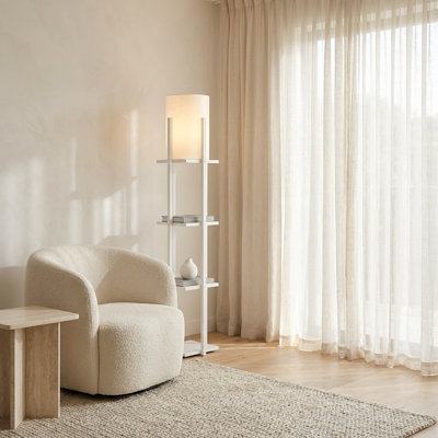 Lampe sur pied à abat-jour tambour Eclipse