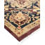 Tapis unique noué à la main Keenan - bourgogne, 8 pi x 10 pi 1 po