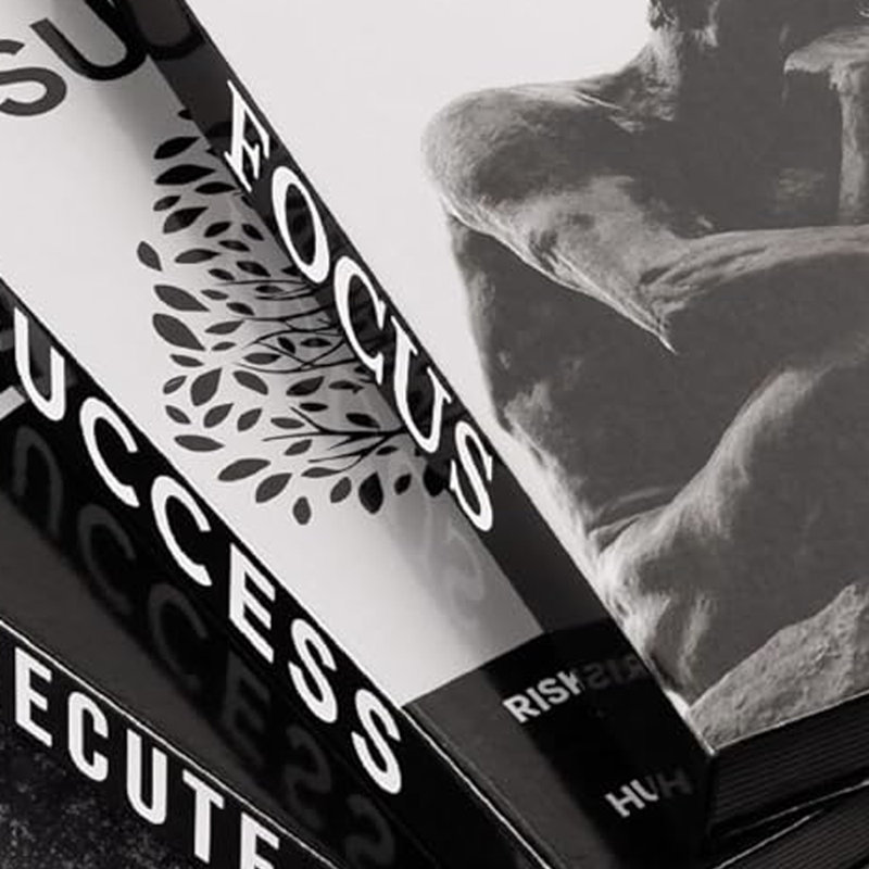 Set Of 3 Success-themed Decorative Faux Books