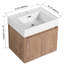 Meuble-lavabo simple avec plateau en résine 23,62 po Cybulski