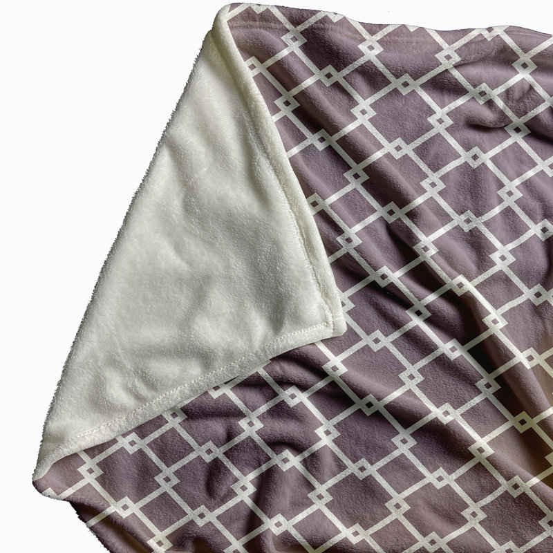 Augusta Plain Weave / Muslin Throw Blanket, Purple