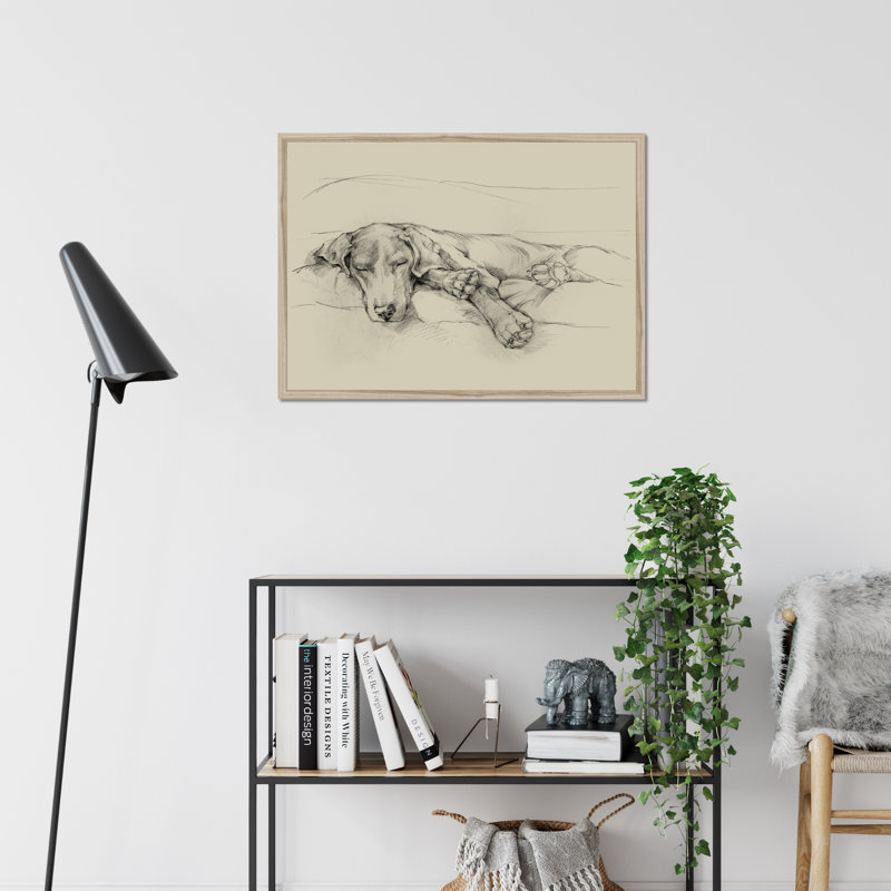 Dog Days II by Ethan Harper - Print, 55cm H x 80cm W, Natural Wood Framed Paper Print