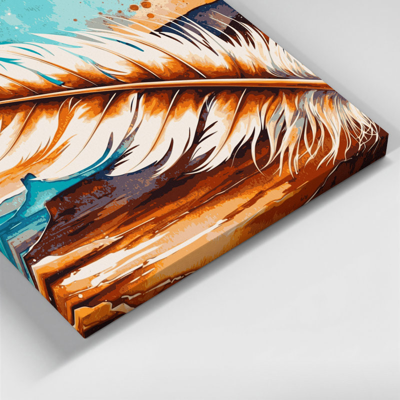 Art mural sur toile vert Southwestern, H 32 po x l 32 po