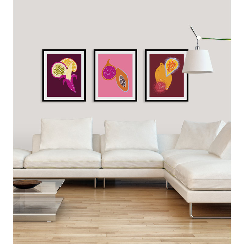 Fruits - Single Picture Frame Print, 50 cm H x 40 cm W