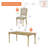 5 Piece Dining Table Set - Includes One Dining Table, 4 Wood Dining Chairs, Farmhouse Dining Set, Oak-2096684298-2096684299