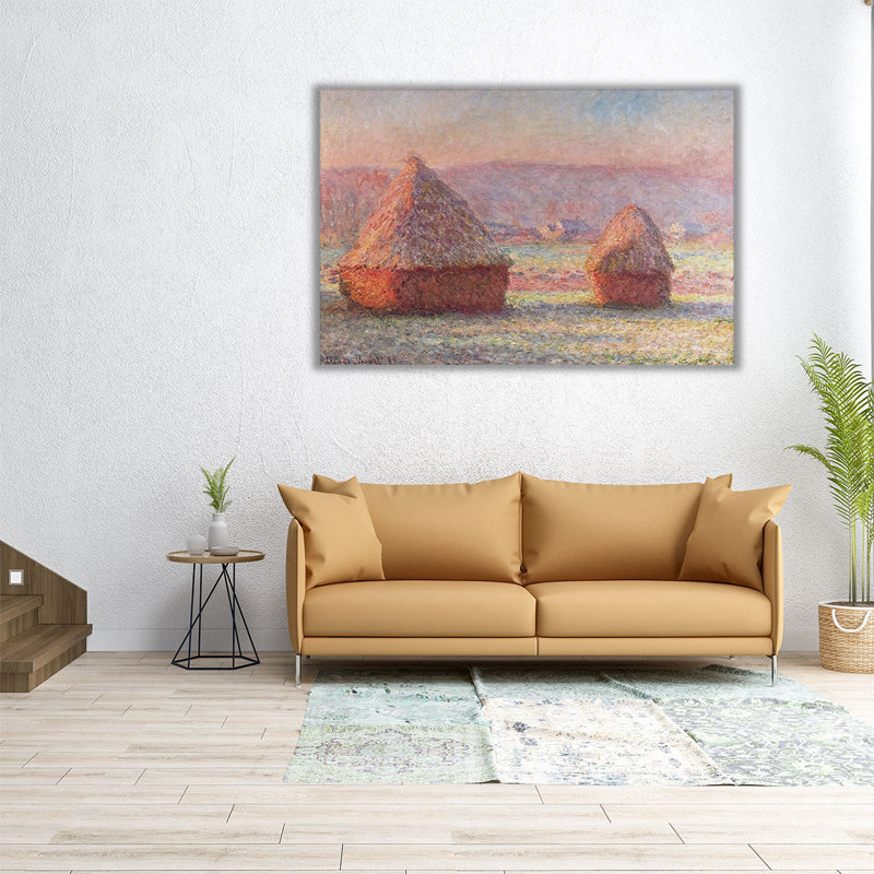 «White Frost, Sunrise, 1889», reproduction d'art sur toile, H 12 po x l 18 po