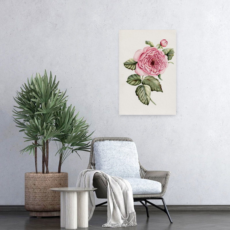 Art floral botanique délicat classique, H 24 po x l 16 po