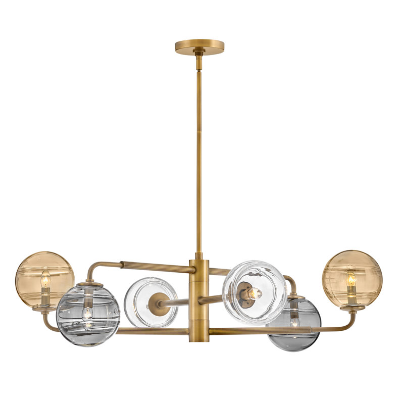 6 - Light Sputnik Modern Linear Chandelier