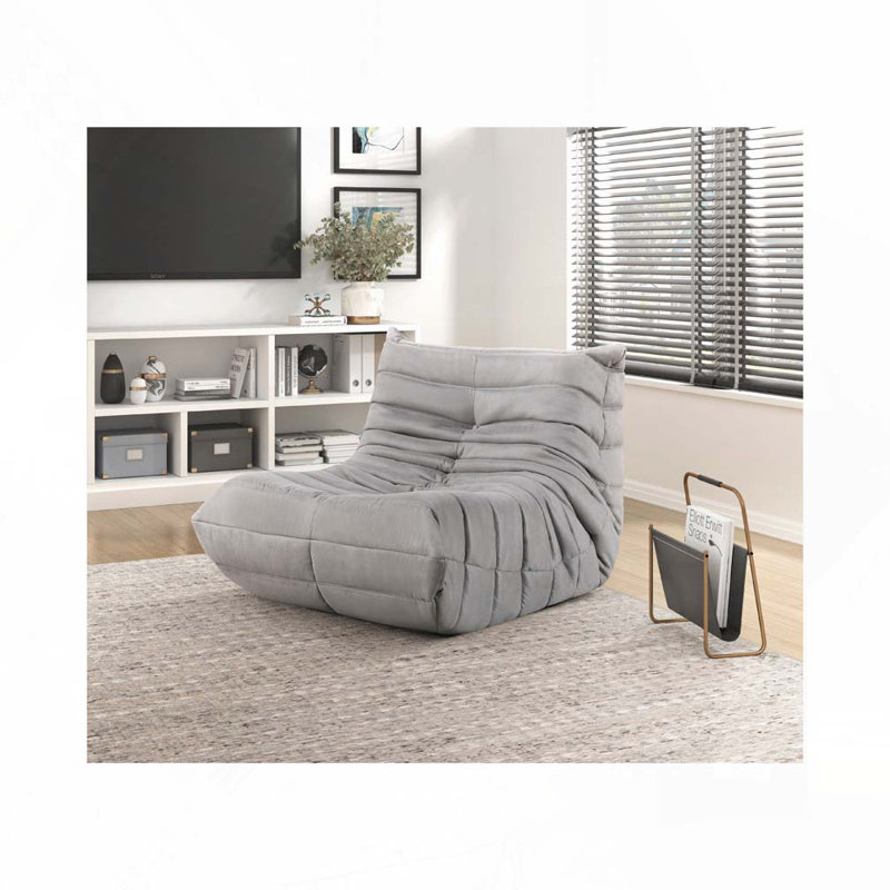 Microfiber Comfy Chair, Gray