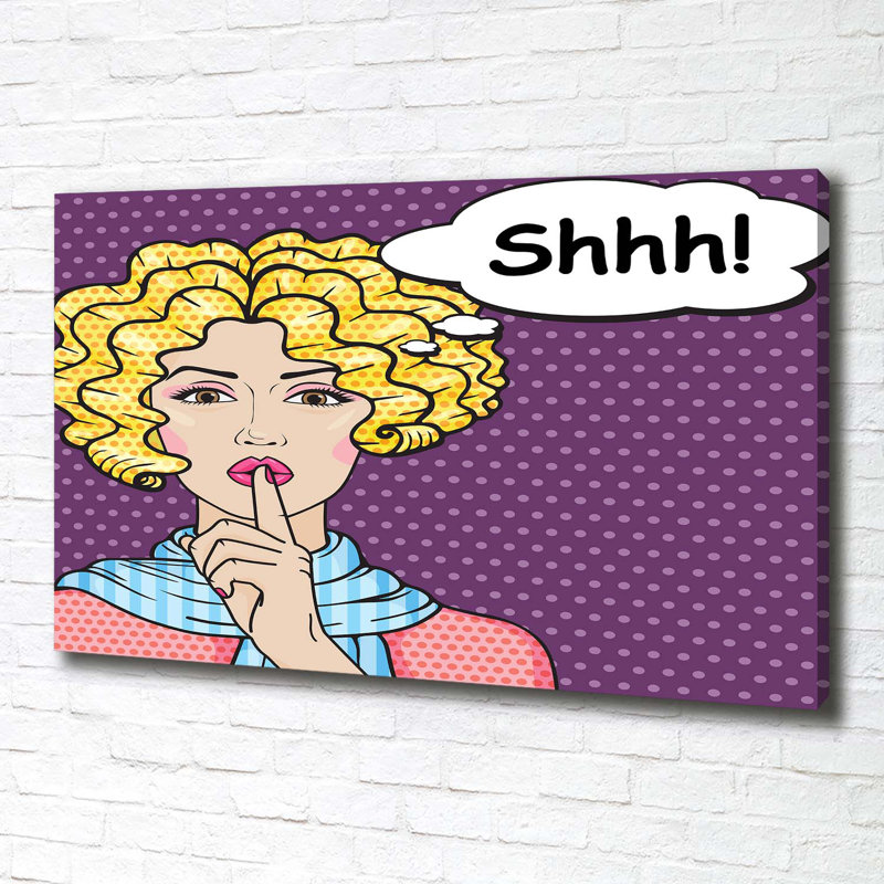 Comic Woman - Wrapped Canvas Print, Canvas, 70cm H x 100cm W