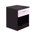 White High Gloss / Black Oak