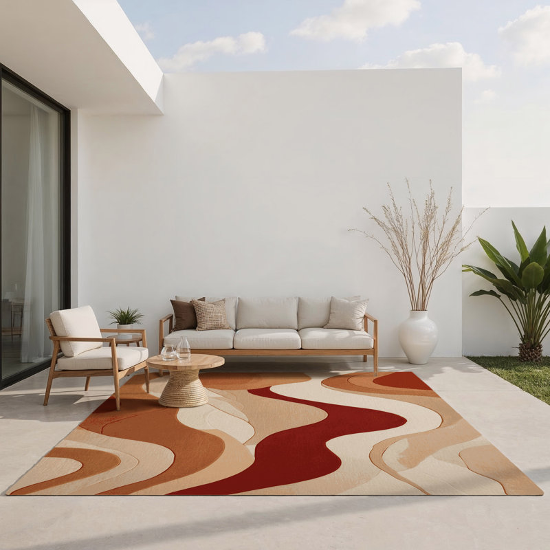 Tapis intérieur et extérieur Desert Ebb, Rectangle 1 pi 6 po x 2 pi 6 po