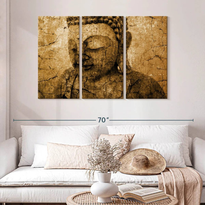 Adella Old Buddha, 32" H x 50" W