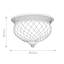 Bellville Glass Flush Mount-9580063-9580061