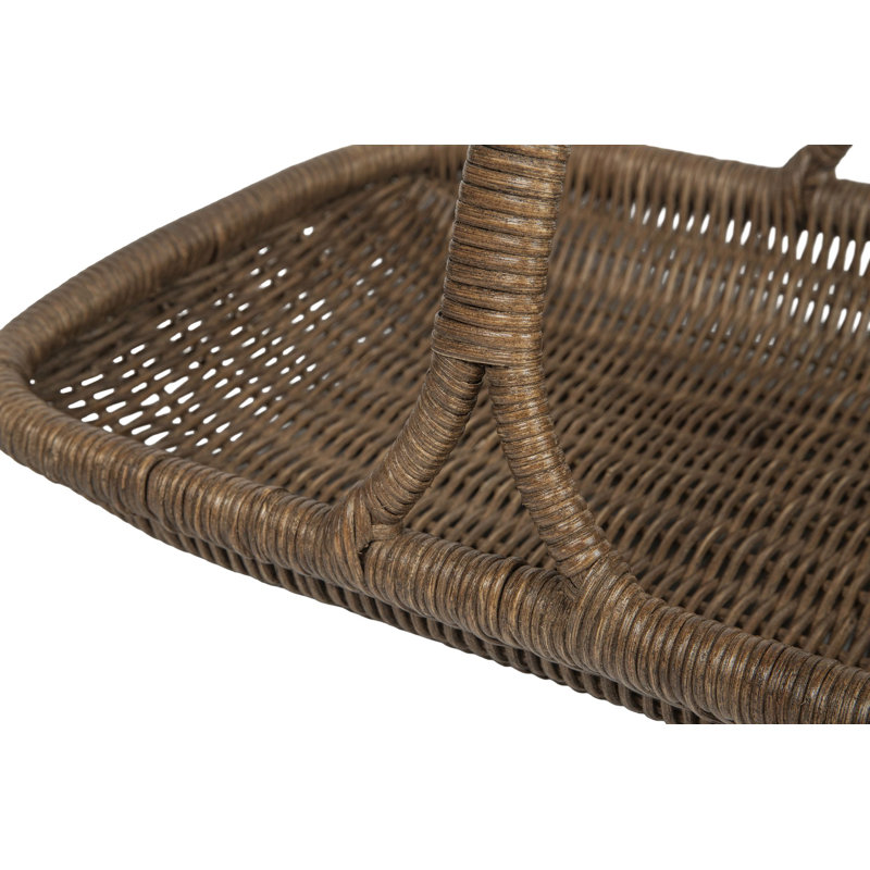 Folsom Vegetable and Flower Wicker Basket, 20'' x 14'', Brown