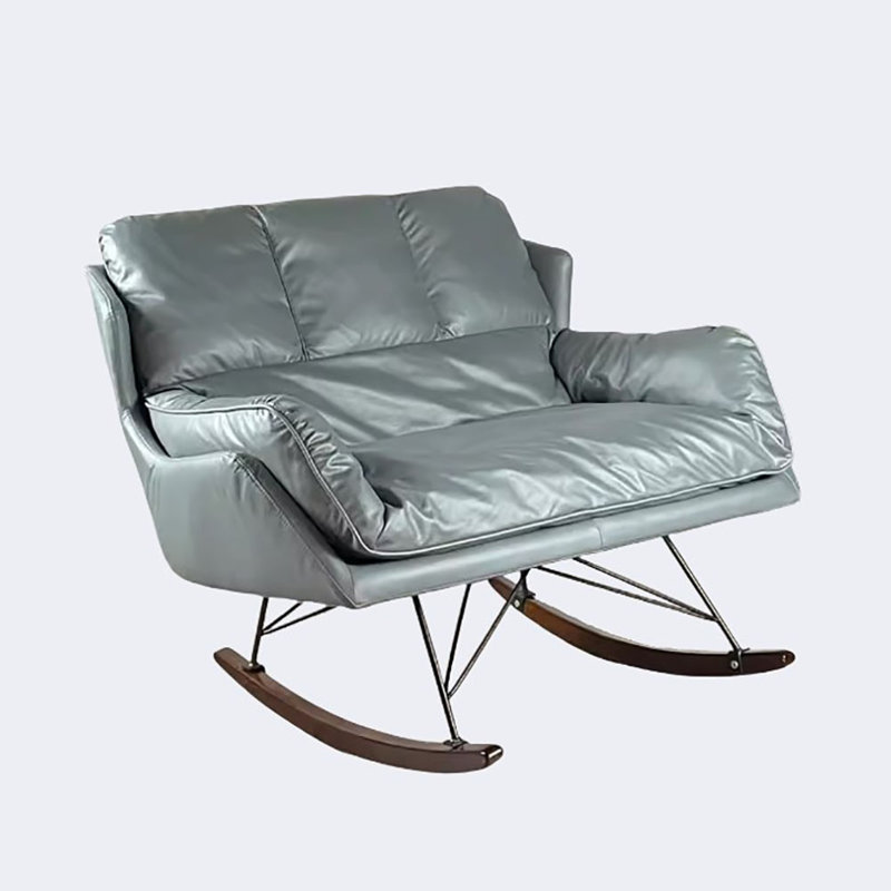 Fashion Casual Creative Comfortable Rocking Chair Rocking Chair, Dark Grey