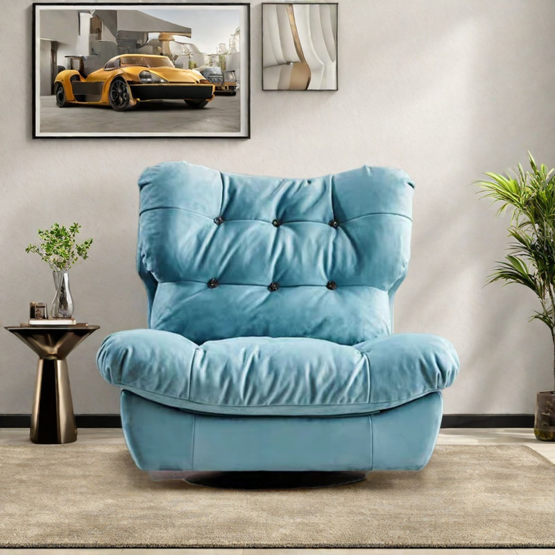 Comfortable ergonomic lounge chair, Sky Blue