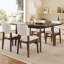 Rustic Farmhouse Dining Table - Solid Wood Frame, Minimalist Modern Design For Versatile Use In Kitchen And Living Spaces-301921837