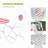 3 Piece Patio Bistro Set Folding Outdoor Furniture With USA