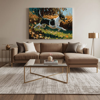 Dogs Rat Terrier Black Canvas Wall Art