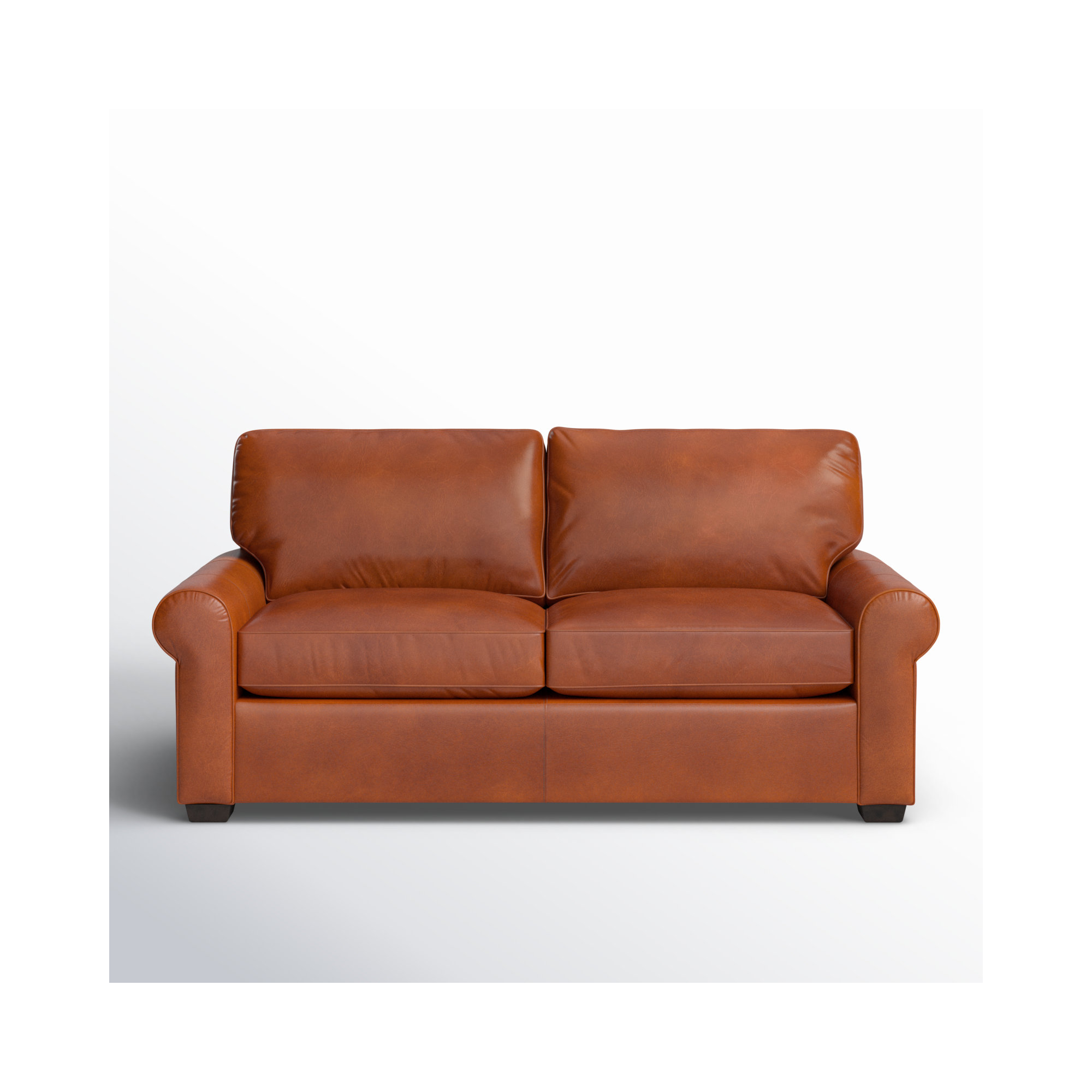 Porter 84" Genuine Leather Sofa, Bruno Canyon Genuine Leather