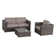 High-Density Polyethylene (HDPE) Wicker Fully Assembled 3 - Person Seating Group with Cushions